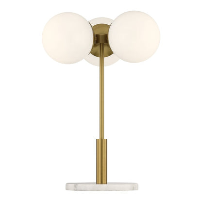 Savoy House Turin 3 Lt Table Lamp, White Opal