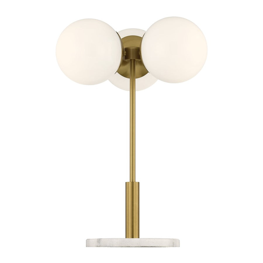 Savoy House Turin 3 Lt Table Lamp, White Opal