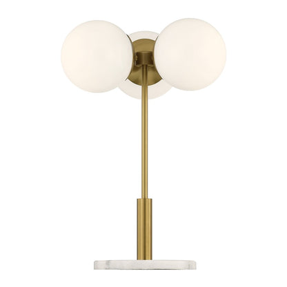 Savoy House Turin 3 Lt Table Lamp, White Opal