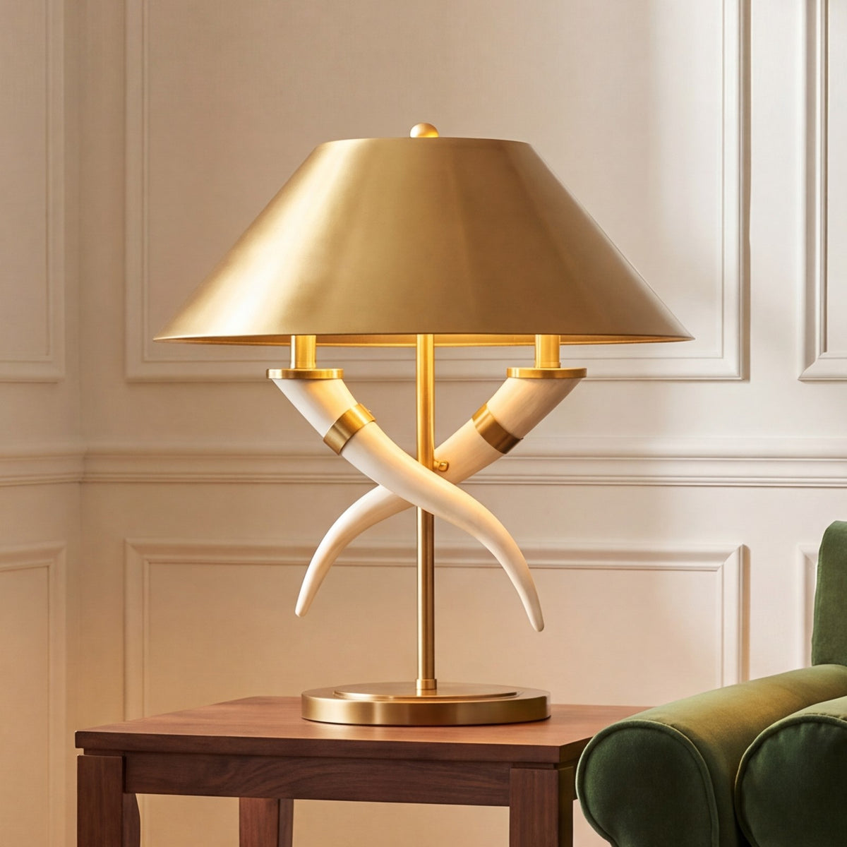 Savoy House Hearne 2 Lt Table Lamp, Brass