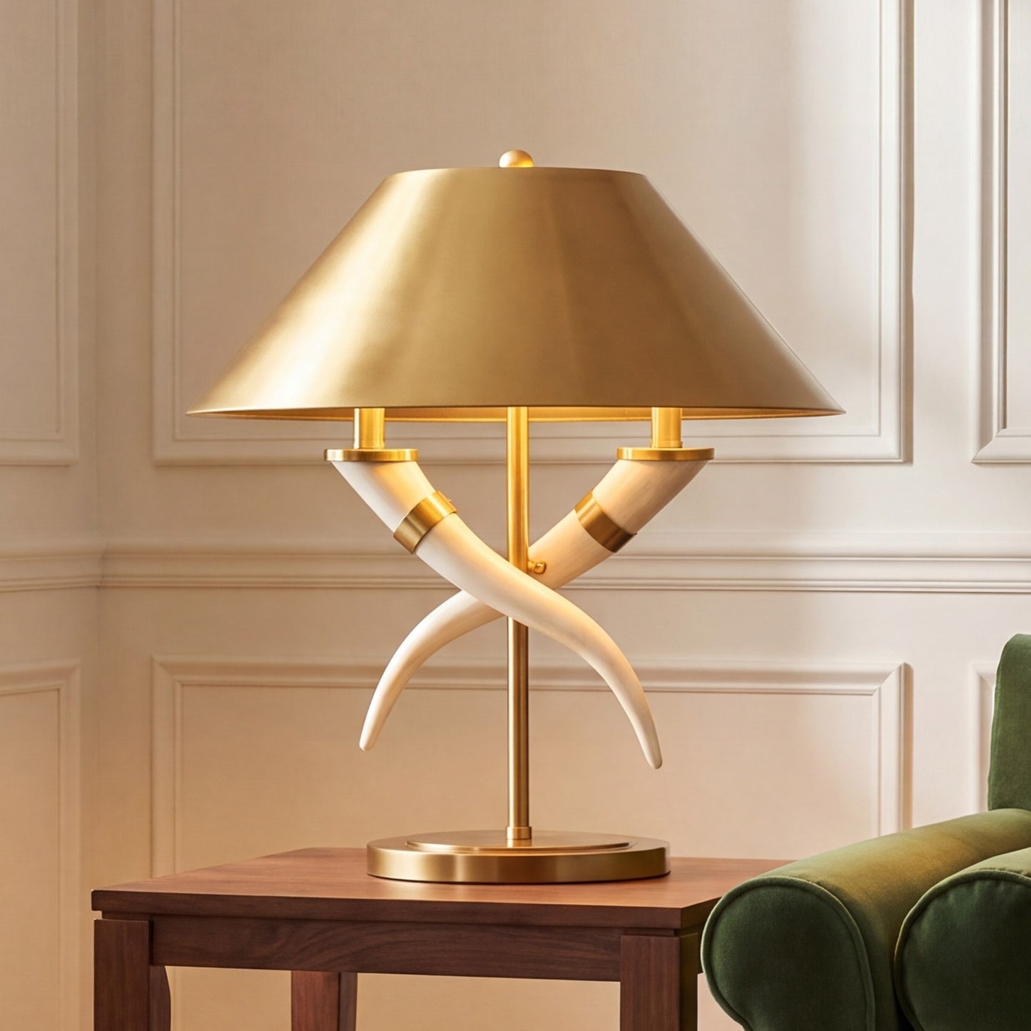 Savoy House Hearne 2 Lt Table Lamp, Brass