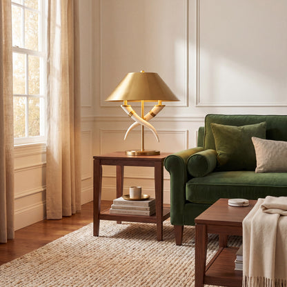 Savoy House Hearne 2 Lt Table Lamp, Brass