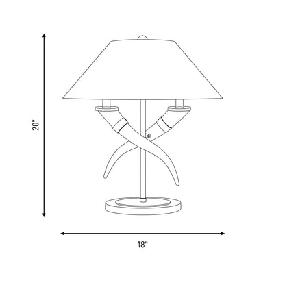 Savoy House Hearne 2 Lt Table Lamp, Brass