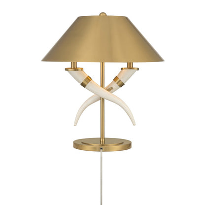 Savoy House Hearne 2 Lt Table Lamp, Brass