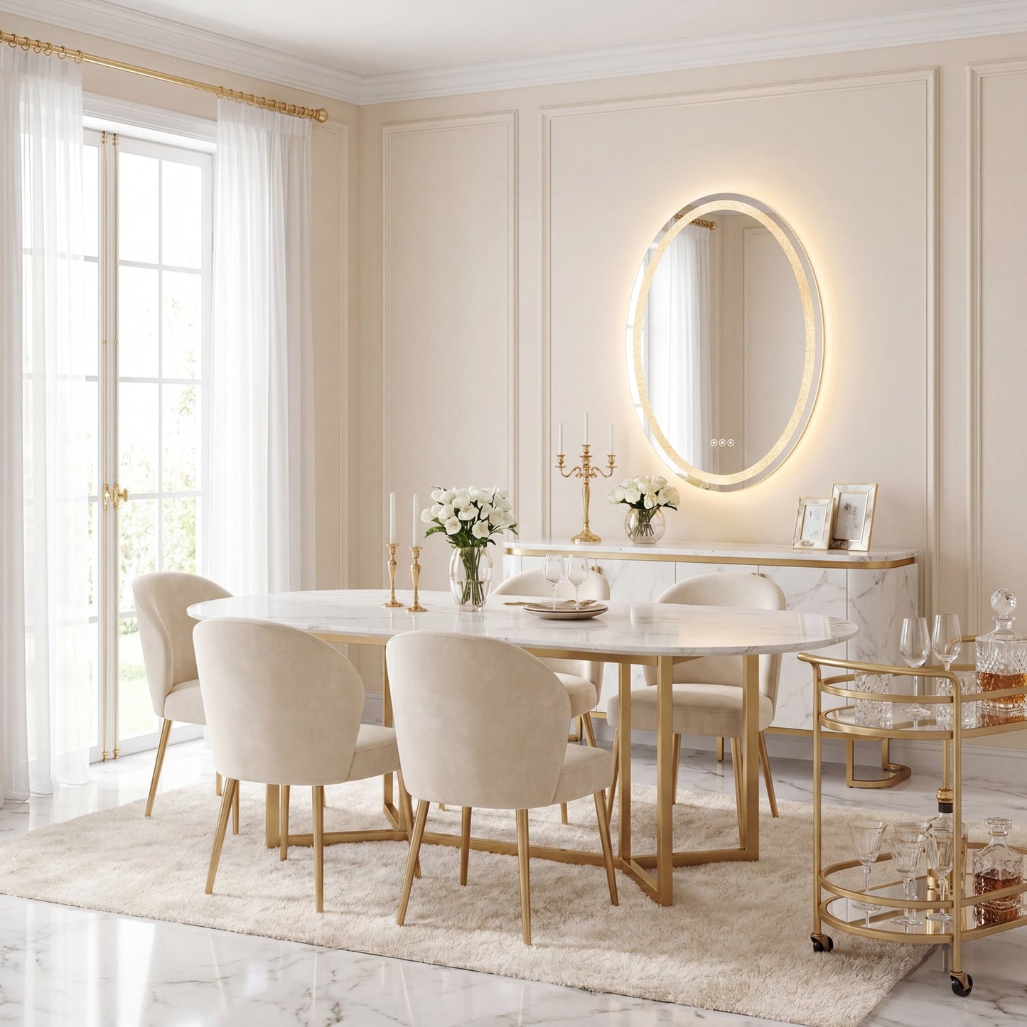 Savoy House Cordova LED Oval Frontlit Mirror