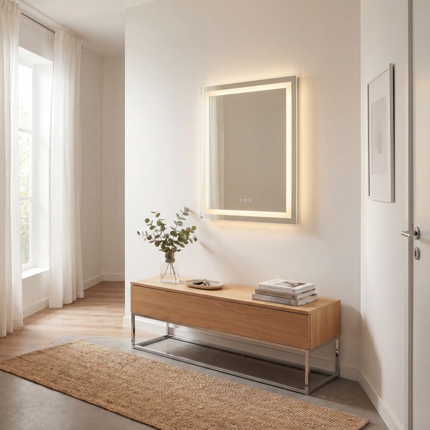 Savoy House Beckett LED 24x32 Rectangle Frontlit & Backlit Mirror