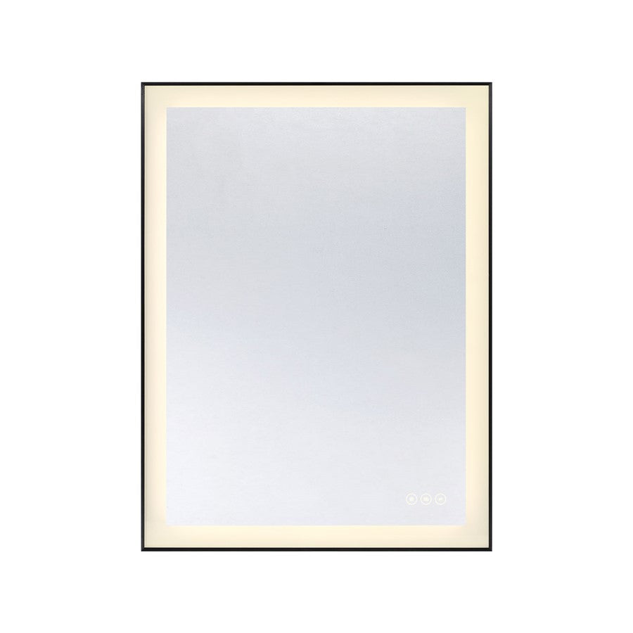 Savoy House Paulding LED 24x32 Rectangle Frontlit Mirror, Black