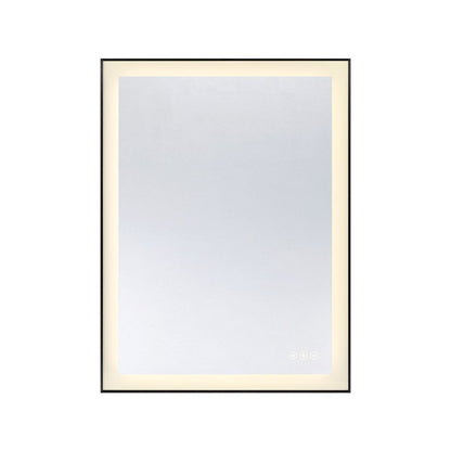 Savoy House Paulding LED 24x32 Rectangle Frontlit Mirror, Black