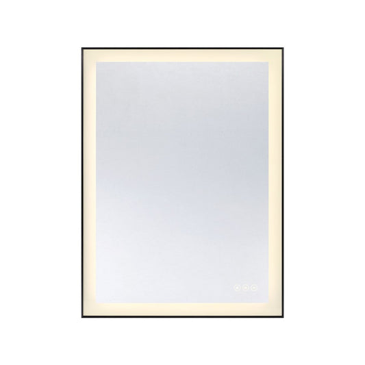 Savoy House Paulding LED 24x32 Rectangle Frontlit Mirror, Black