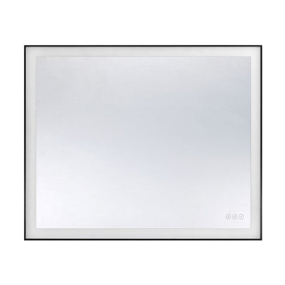 Savoy House Paulding LED 30x36 Rectangle Frontlit Mirror, Black