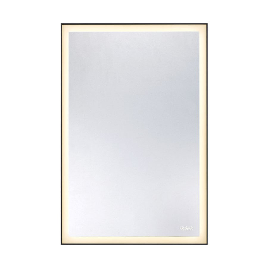 Savoy House Paulding LED 48x32 Rectangle Frontlit Mirror, Black