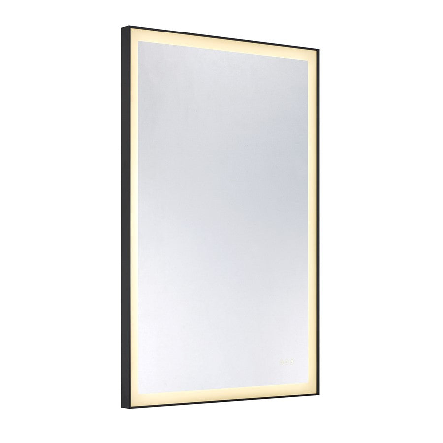 Savoy House Paulding LED 48x32 Rectangle Frontlit Mirror, Black