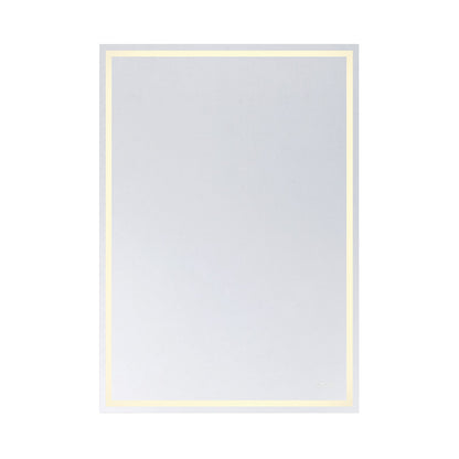 Savoy House Beckett 42x60in LED Rectangle Frontlit Mirror | Modern Frost Metal and Glass | Bathroom & Powder Room | 42 x 60 x 1.13 in | Model 2-1235-42X60