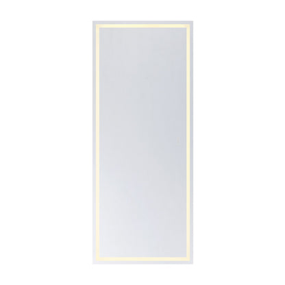 Savoy House Beckett 72in LED Rectangle Frontlit Mirror | Frost Metal Frame | Bathroom & Vanity Illuminated Mirror | 72 x 30 x 1.13 | Model 2-1236-30X72