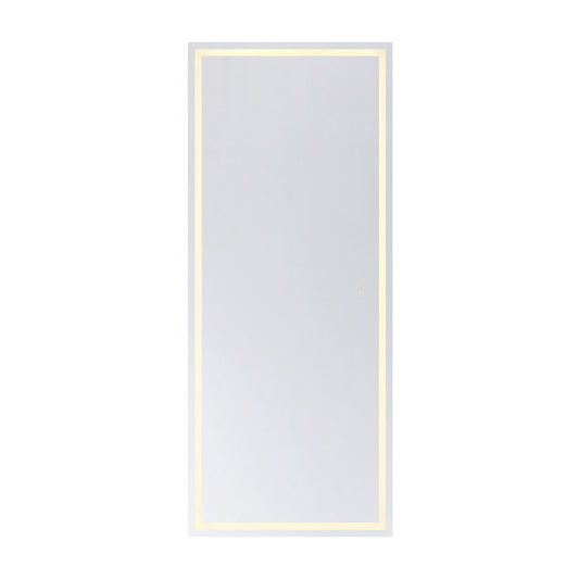Savoy House Beckett 72in LED Rectangle Frontlit Mirror | Frost Metal Frame | Bathroom & Vanity Illuminated Mirror | 72 x 30 x 1.13 | Model 2-1236-30X72