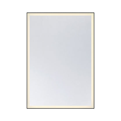 Savoy House Paulding 60in LED Rectangle Frontlit Mirror | Black Metal Frame | Bathroom & Vanity Illuminated Mirror | 42 x 60 x 2 in | Model 2-1237-42X60