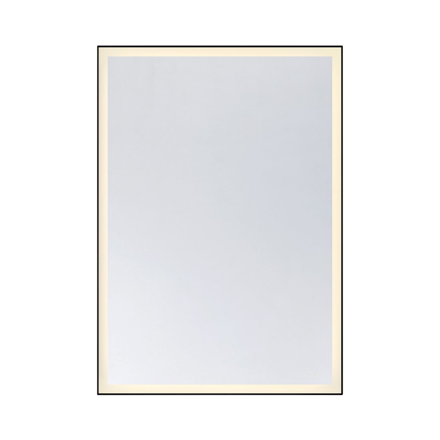 Savoy House Paulding 60in LED Rectangle Frontlit Mirror | Black Metal Frame | Bathroom & Vanity Illuminated Mirror | 42 x 60 x 2 in | Model 2-1237-42X60