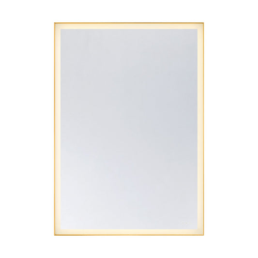 Savoy House Paulding 60in LED Rectangle Frontlit Mirror | Gold Metal Frame | Bathroom & Vanity Illuminated Mirror | 42 x 60 x 2 in | Model 2-1238-42X60