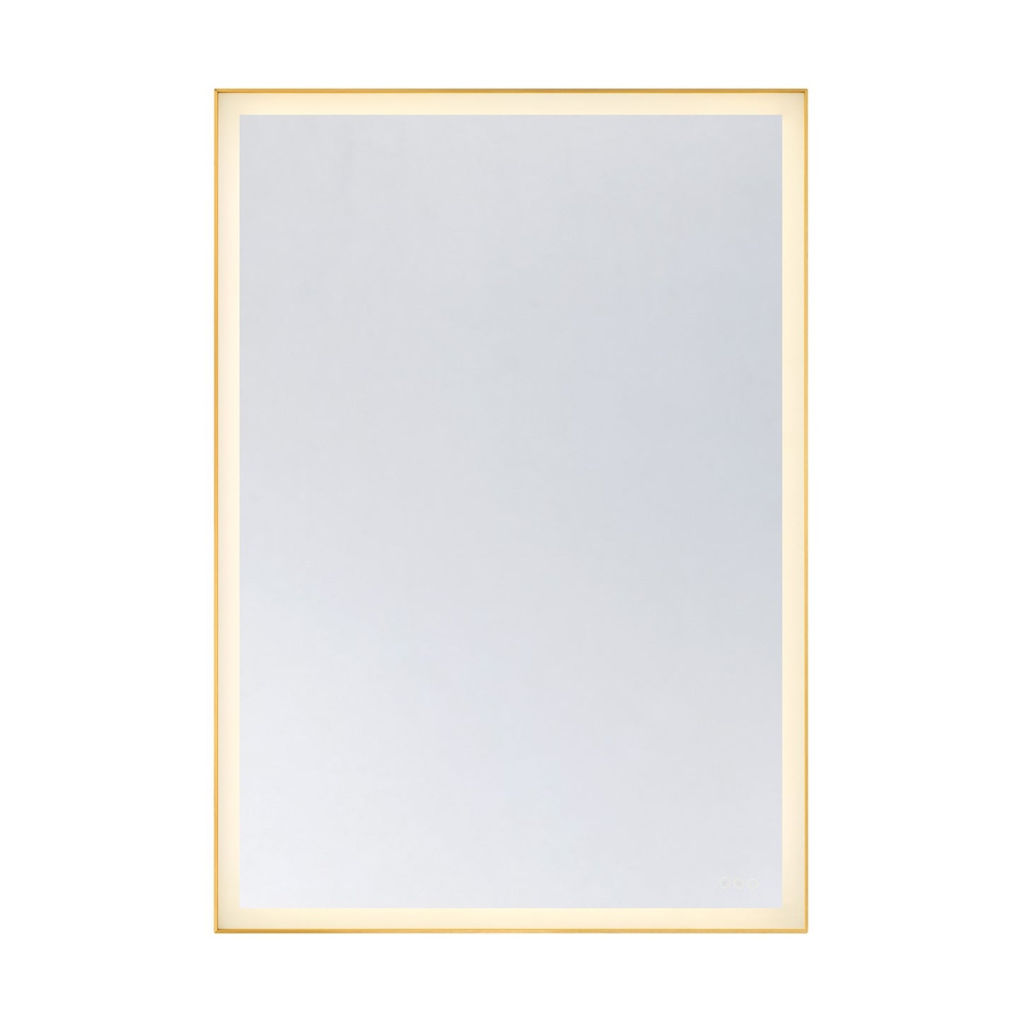 Savoy House Paulding 60in LED Rectangle Frontlit Mirror | Gold Metal Frame | Bathroom & Vanity Illuminated Mirror | 42 x 60 x 2 in | Model 2-1238-42X60