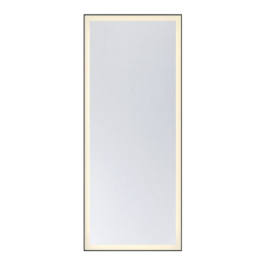 Savoy House Paulding 72in LED Rectangle Frontlit Mirror | Black Metal Frame | Bathroom & Vanity Illuminated Mirror | 72 x 30 x 2 in | Model 2-1239-30X72