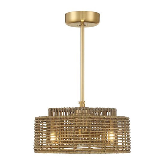 Savoy House Ferndale 4-Light Fan D'Lier, Warm Brass