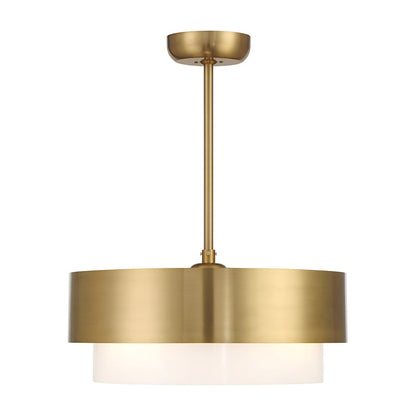 Savoy House Diana LED Fan D'Lier, Warm Brass