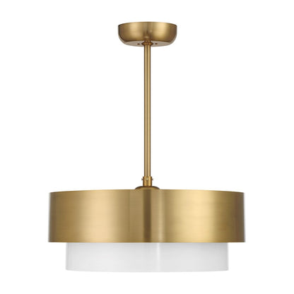 Savoy House Diana LED Fan D'Lier, Warm Brass