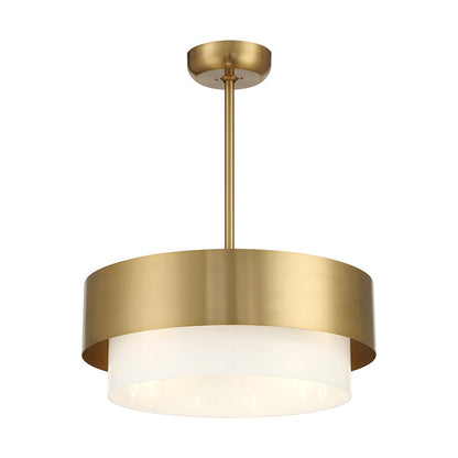 Savoy House Diana LED Fan D'Lier, Warm Brass
