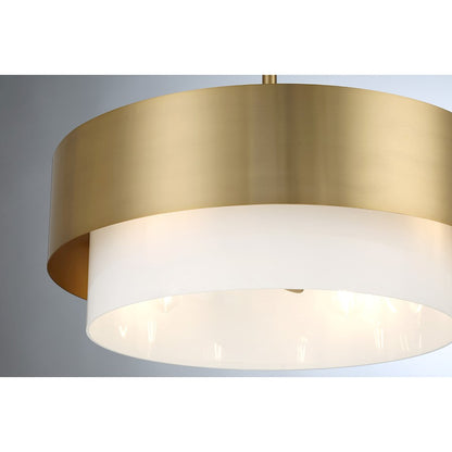 Savoy House Diana LED Fan D'Lier, Warm Brass
