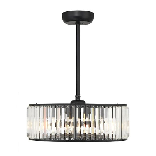 Savoy House Janus 5-Light Fan D'Lier, Matte Black
