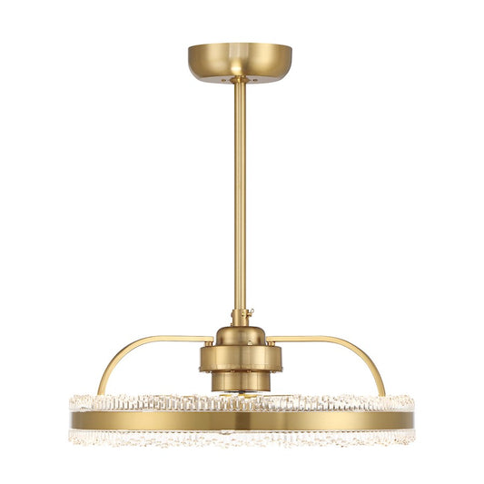 Savoy House Corona LED Fan D'Lier, Warm Brass