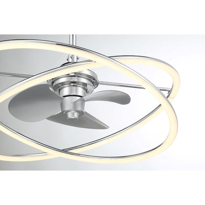 Savoy House Dorado LED Fan D'Lier, Polished Chrome