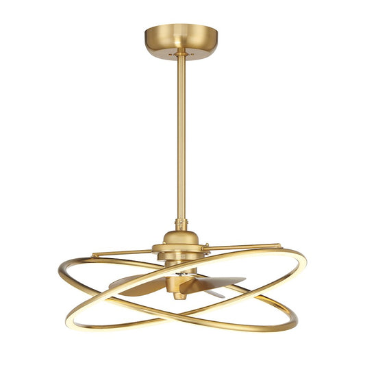 Savoy House Dorado LED Fan D'Lier, Warm Brass