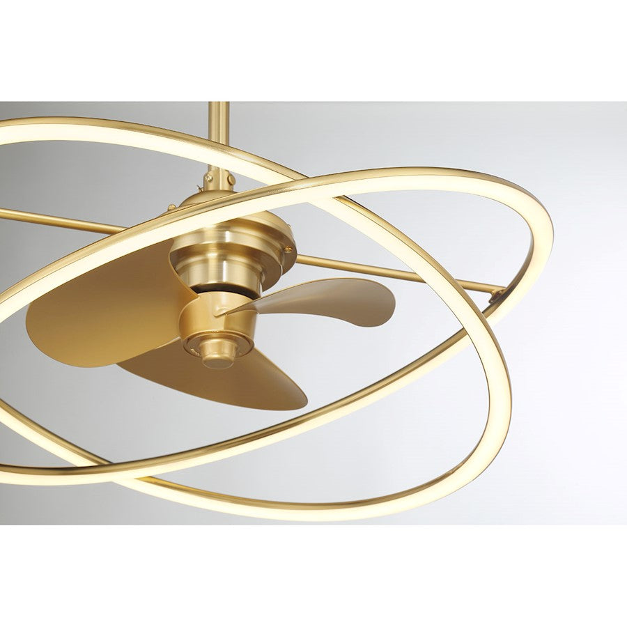 Savoy House Dorado LED Fan D'Lier, Warm Brass