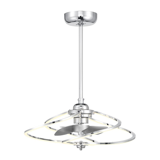 Savoy House Hydra LED Fan D'Lier, Polished Chrome