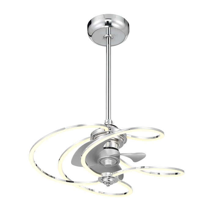 Savoy House Hydra LED Fan D'Lier, Polished Chrome