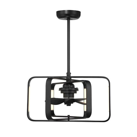 Savoy House Lynx LED Fan D'Lier, Matte Black