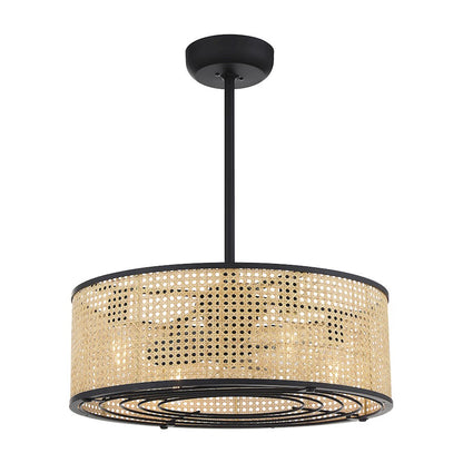 Savoy House Astoria 4-Light Fan D'Lier, Matte Black