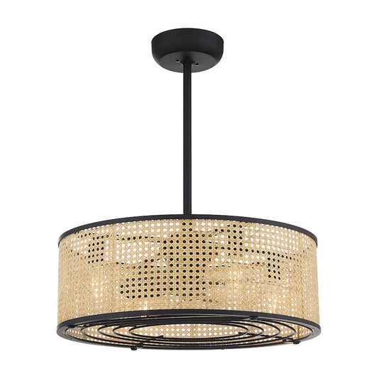 Savoy House Astoria 4-Light Fan D'Lier, Matte Black