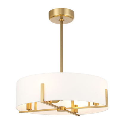 Savoy House Mansell 4Lt Ceiling Fan, White, Warm Brass