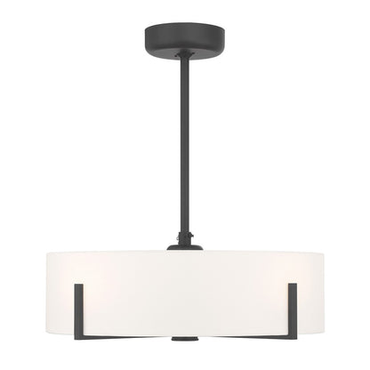 Savoy House Mansell 4Lt Ceiling Fan, Black/White, Matte Black