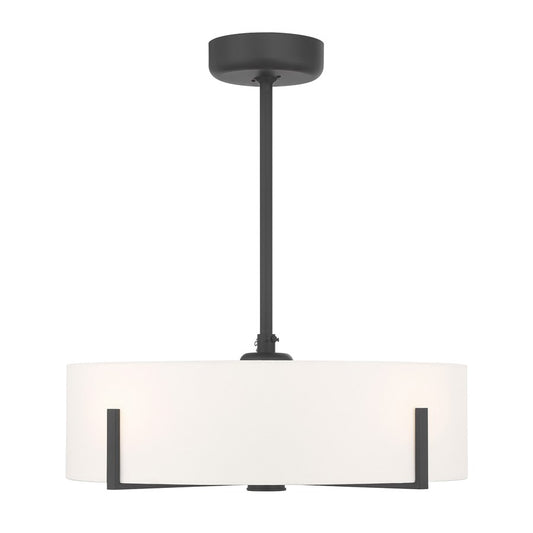 Savoy House Mansell 4Lt Ceiling Fan, Black/White, Matte Black