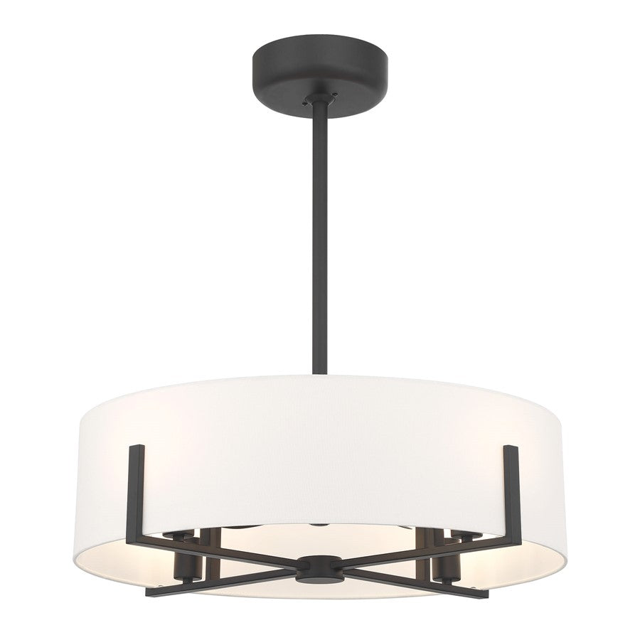 Savoy House Mansell 4Lt Ceiling Fan, Black/White, Matte Black