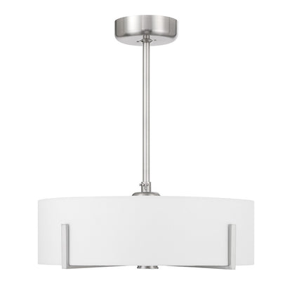 Savoy House Mansell 4Lt Ceiling Fan, Nickel/White, Satin Nickel