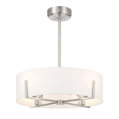 Savoy House Mansell 4Lt Ceiling Fan, Nickel/White, Satin Nickel