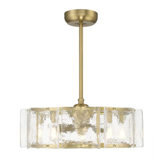 Savoy House Genry 5-Light LED Fan D'Lier, Warm Brass
