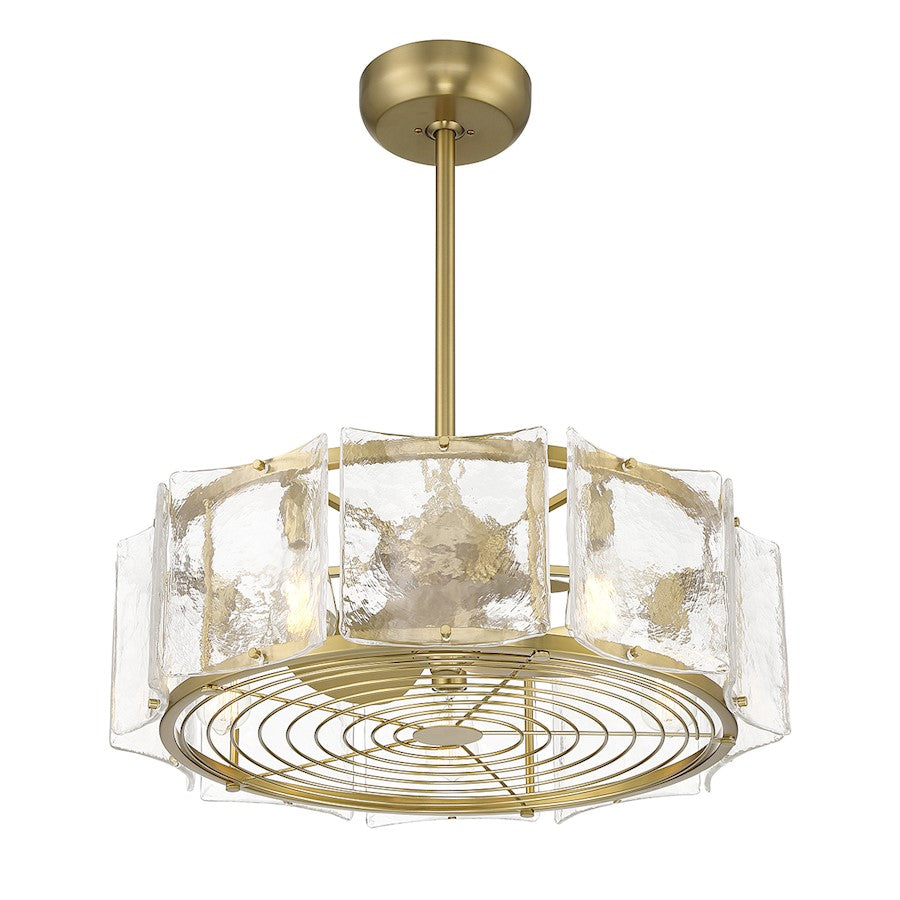 Savoy House Genry 5-Light LED Fan D'Lier, Warm Brass