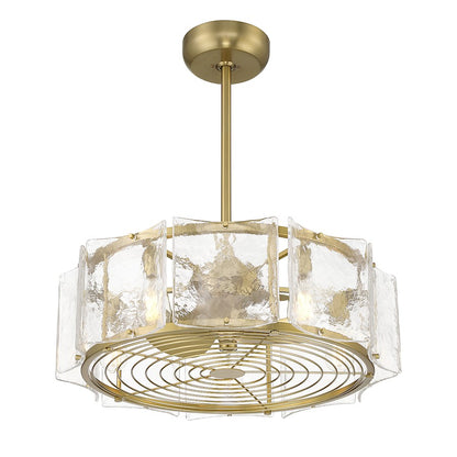 Savoy House Genry 5-Light LED Fan D'Lier, Warm Brass