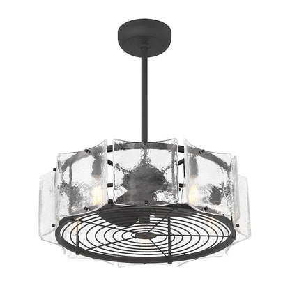 Savoy House Genry 5-Light LED Fan D'Lier, Matte Black