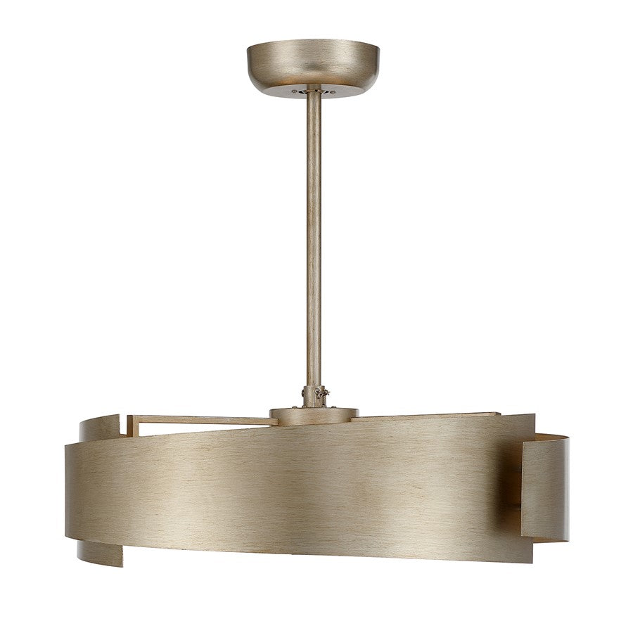 Savoy House Amiena Lt Ceiling Fan, Fan D'Lier, Slvr Patina